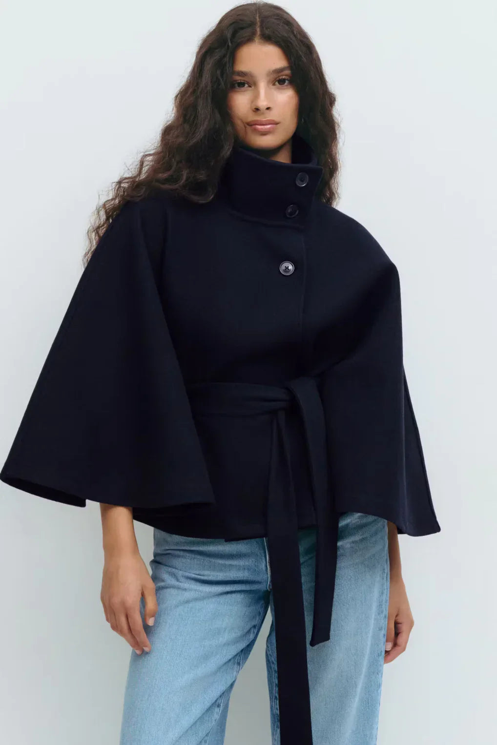 Amara™ | Cape Jacket avec Ceinture