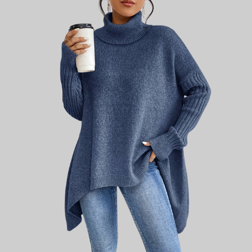 Maison Valmont™ | Pull Col Roulé Oversize Élégance