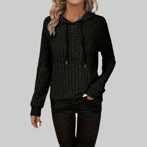 Maison Valmont™ | Sweat à Capuche Côtelé Élégance Décontractée